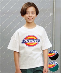 Dickies ディッキーズ キッズ 半袖 Tシャツ ロゴプリント 定番 80572500(01WH-130cm)