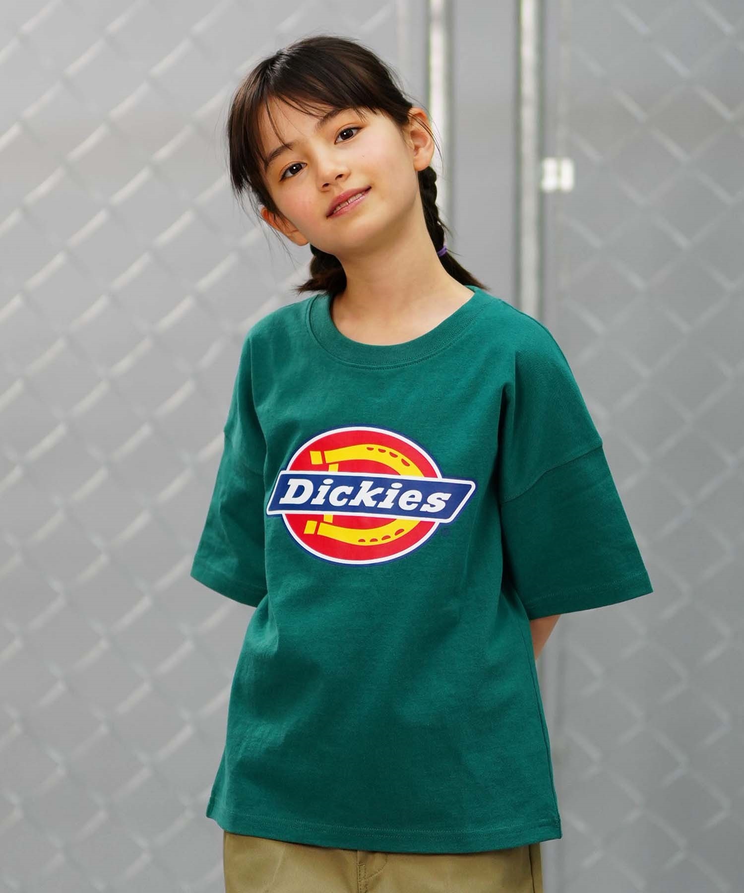 Dickies ディッキーズ キッズ 半袖 Tシャツ ロゴプリント 定番 80572500(30GR-130cm)