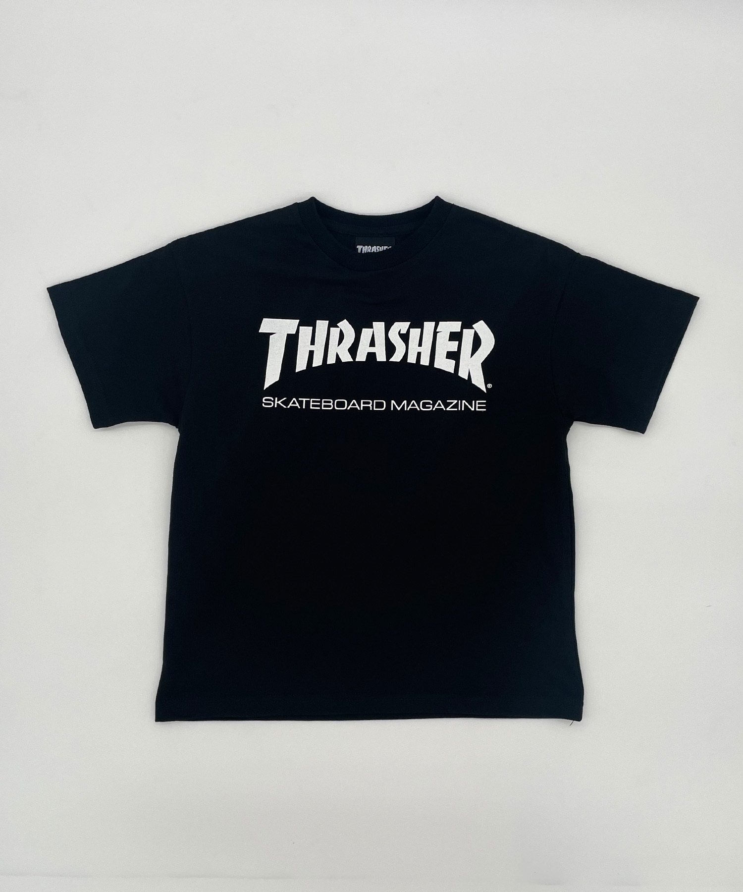 THRASHER スラッシャー キッズ Tシャツ 半袖 DESI THRASHER MAG LOGO T 24P472-42(BK-130cm)