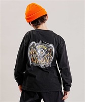 ELEMENT/エレメント キッズ TIMBER PHOENIX LS YOUTH ロンT バックプリント 長袖 Tシャツ BD026-076(FBK-130cm)