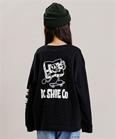 DC/ディーシー 23 KD PLAYTIME LS23 キッズ プレイタイム ロングスリーブ ロングTシャツ スケートボード YLT234541(BLK-100cm)