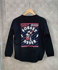 FORGET NEVER/フォーゲットネバー キッズ 長袖Tシャツ 234OO3LT119FN(BLK-130cm)