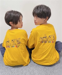 OP/オーピー キッズ ジュニア 長袖 Tシャツ ロンT DTEE 583072 RIY コラボレーション(YEL-100cm)