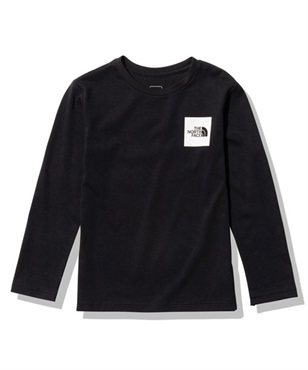 THE NORTH FACE ザ・ノース・フェイス L/S Small Square Logo Tee NTJ32357 キッズ ジュニア 長袖 Tシャツ 100cm～150cm