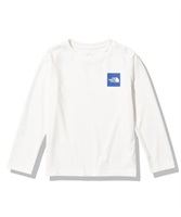 THE NORTH FACE ザ・ノース・フェイス L/S Small Square Logo Tee NTJ32357 キッズ ジュニア 長袖 Tシャツ 100cm～150cm