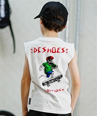 DC ディーシー タンクトップ キッズ バックプリント オーバーサイズ 24 KD SKATE SKULL SLEEVELESS YSL242509