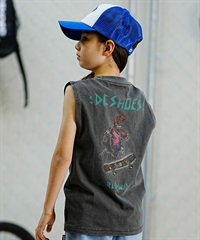 DC ディーシー タンクトップ キッズ バックプリント オーバーサイズ 24 KD SKATE SKULL SLEEVELESS YSL242509