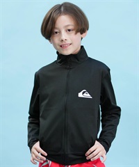 QUIKSILVER クイックシルバー キッズ ラッシュガード 長袖 ジップアップ ストレッチ 速乾 UVカット KLY241032