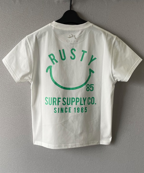 RUSTY ラスティー ラッシュガード キッズ 半袖 Tシャツ バックプリント UVカット 964465