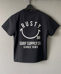 RUSTY ラスティー ラッシュガード キッズ 半袖 Tシャツ バックプリント UVカット 964465