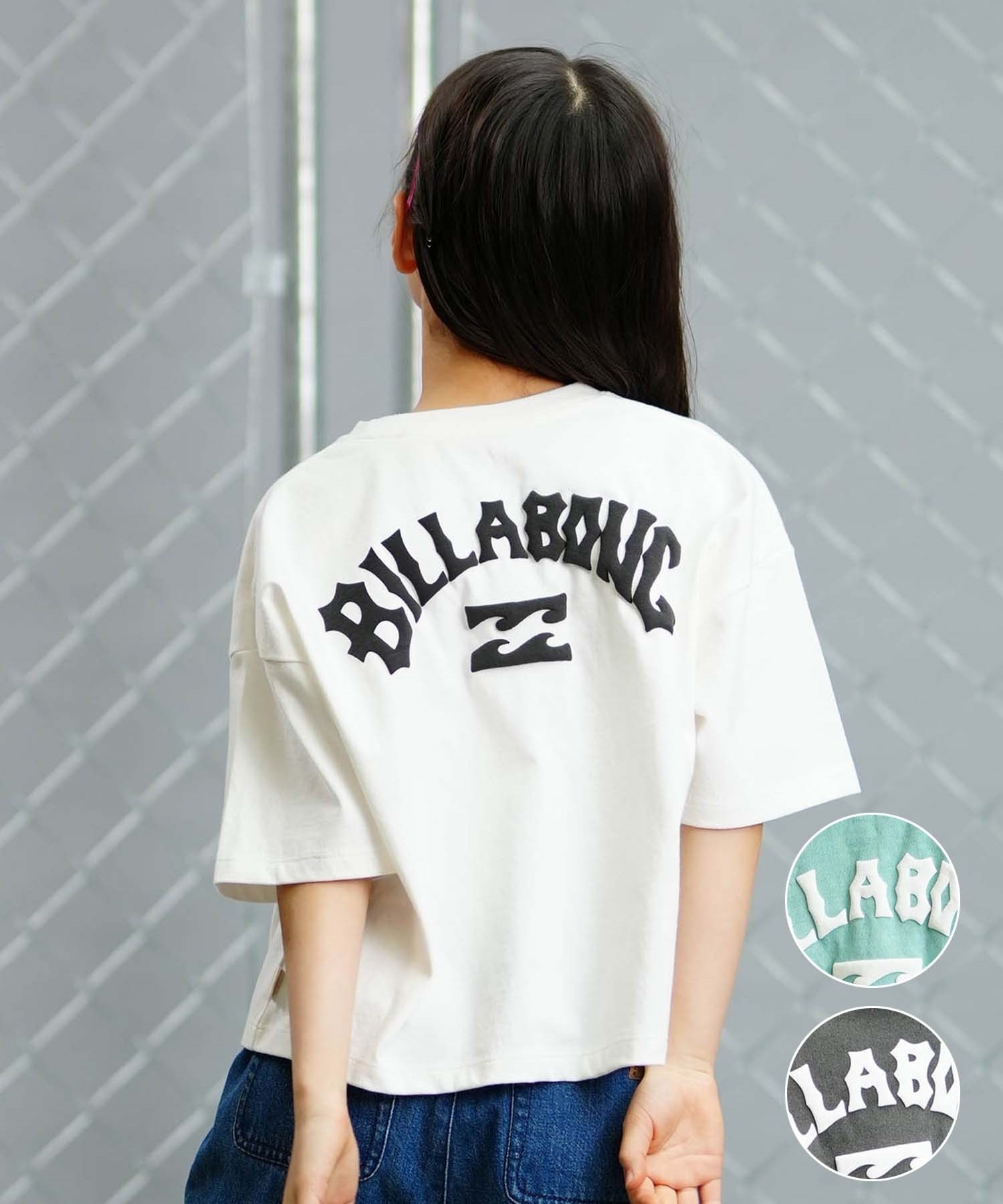 【クーポン対象】BILLABONG ビラボン ARCH LOGO WIDE LOOSE CROPED TEE キッズ 半袖 Tシャツ 親子コーデ BE015-250(GLC0-130cm)