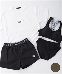 RUSTY ラスティー 水着 キッズ 4点セット セパレートタイプ タンクトップ 半袖 Tシャツ ショートパンツ 964806