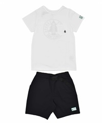 WOODS ウッズ アウトドアウエア 半袖 Tシャツ ショートパンツ 2点セット 水陸両用 キッズ ジュニア 386530 ムラサキスポーツ限定