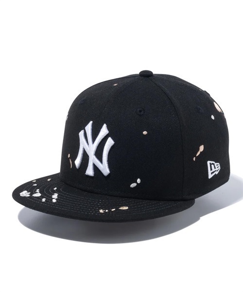 NEW ERA/ニューエラ Youth 9FIFTY Splash Embroidery ニューヨーク・ヤンキース ブラック キッズ キャップ 13762758(BLK-YTH)