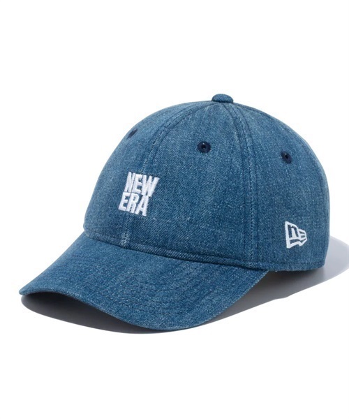 NEW ERA/ニューエラ Youth 9TWENTY Denim スクエアロゴ ウォッシュド