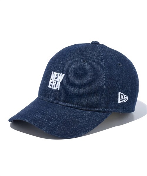 NEW ERA/ニューエラ Youth 9TWENTY Denim スクエアロゴ インディゴ