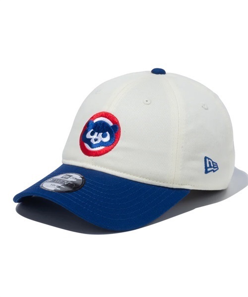 NEW ERA/ニューエラ Youth 9TWENTY MLB 2-Tone シカゴ・カブス クロームホワイト ライトロイヤルバイザー キッズ キャップ 13762837(CRLRY-YTH)