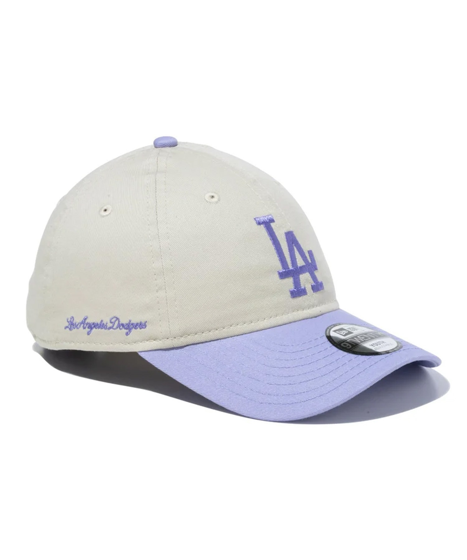 NEW ERA ニューエラ Youth 9TWENTY 2-Tone ロサンゼルス・ドジャース ストーン ラベンダーバイザー キッズ キャップ 帽子 14111954(ONECOLOR-YTH)