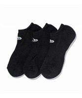 NEW ERA ニューエラ SOCKS SHORT 3PAIRS 11531692 キッズ ジュニア ユース ソックス 靴下 KK C7