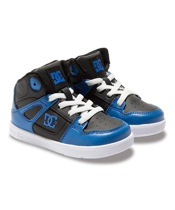 DC SHOE ディーシーシュー TS PURE HIGH-TOP SE UL SN キッズ シューズ スニーカー ハイカット ブラック×ブルー DT234602 BLB