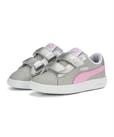 PUMA/プーマ PUMA SMASH V2 GLITZ GLAM V INF/プーマスマッシュ V2 グリッツグラム V INF ガールズ 軽量 キッズスニーカー 367380