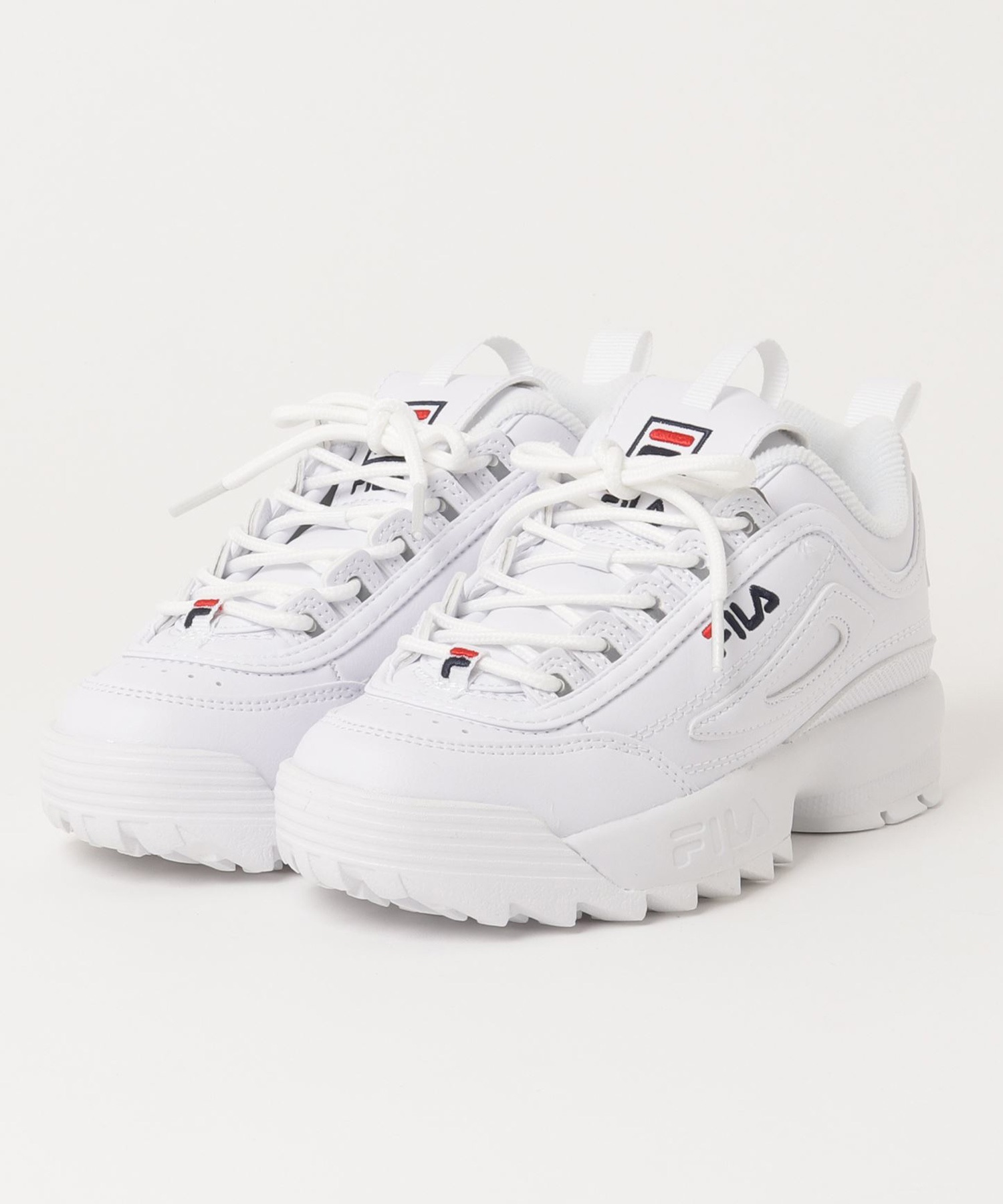 FILA フィラ ディスラプター2 FW02945-111 キッズ ジュニア シューズ スニーカー 靴 KK G13(W/N/R-18.0cm)