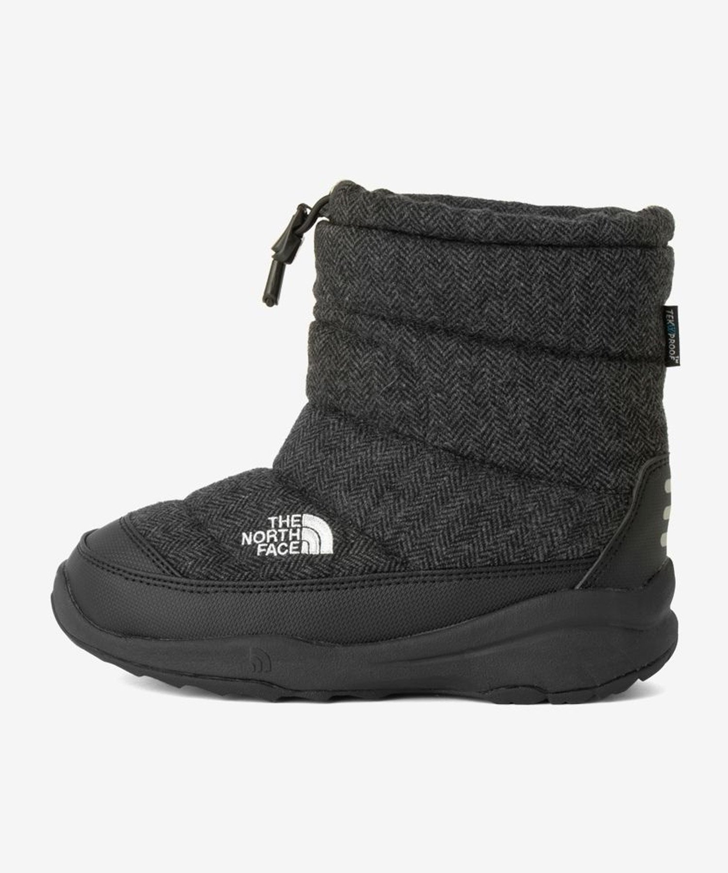 THE NORTH FACE/ザ・ノース・フェイス K Nuptse Bootie WP ヌプシ ブーティ ウォータープルーフ キッズ ウィンターブーツ  防水 ウールブラック NFJ52287 WK スニーカー｜ムラサキスポーツオンラインストア 通販