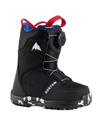 BURTON バートン スノーボード ブーツ キッズ GROM BOA ムラサキスポーツ 24-25モデル LL E23(BLK-17.5cm)