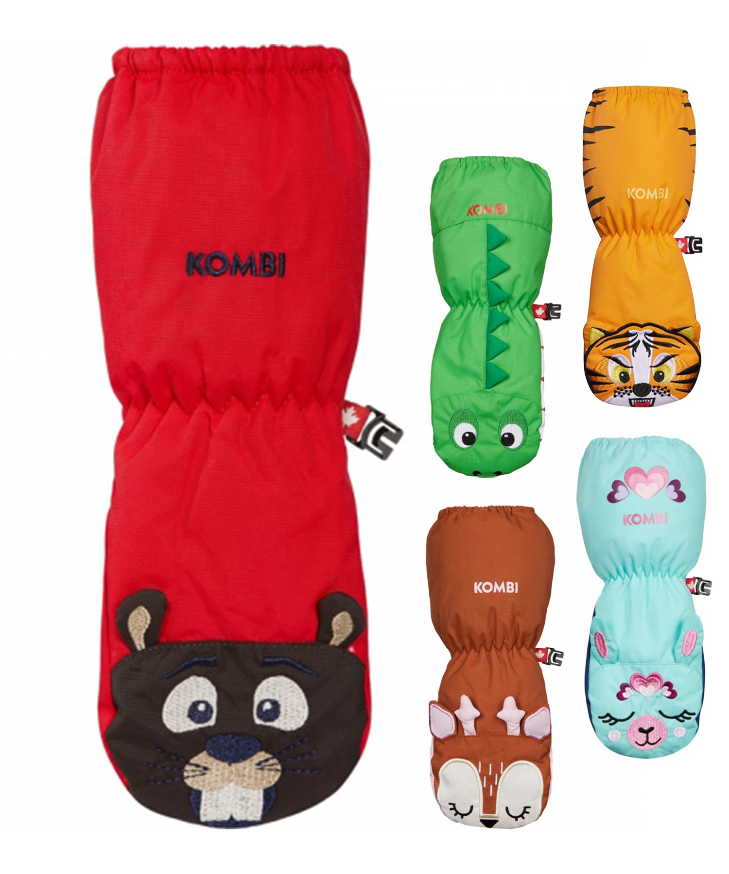 スノーボード グローブ キッズ KOMBI コンビ ANIMAL FAMILY MITT 31096