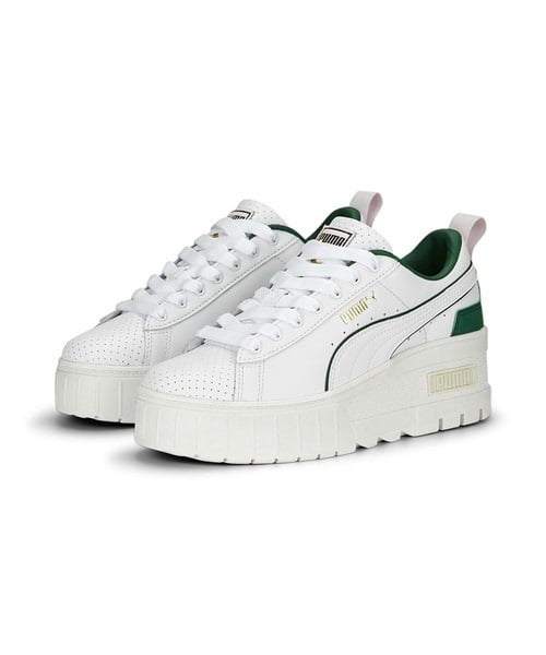 PUMA/プーマ メイズ ウェッジ プレッピー ウィメンズ レディース スニーカー 厚底 ホワイトスニーカー 389866-01  ライフスタイル｜ムラサキスポーツオンラインストア 通販