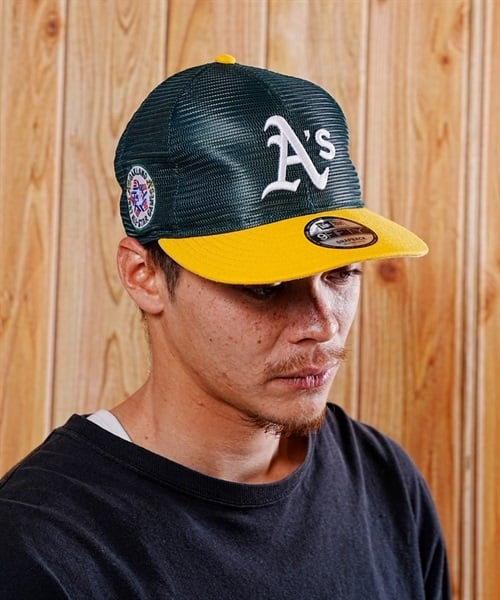 NEW ERA/ニューエラ キャップ 9FIFTY MLB All Mesh オークランド ...