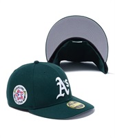 NEW ERA/ニューエラ キャップ LP 59FIFTY Gray Under Visor オークランド・アスレチックス ダークグリーン グレーアンダーバイザー キャップ 13750550(DGRN-714)