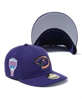 NEW ERA/ニューエラ キャップ LP 59FIFTY Gray Under Visor アリゾナ・ダイヤモンドバックス パープル グレーアンダーバイザー キャップ 13750553(PUR-714)