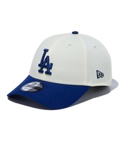 NEW ERA/ニューエラ キャップ 9FORTY MLB 2-Tone ロサンゼルス・ドジャース クロームホワイト ダークロイヤルバイザー キャップ 13750629(CRMRY-FREE)