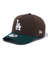 NEW ERA/ニューエラ キャップ 9FORTY A-Frame Beef and Broccoli ロサンゼルス・ドジャース ウォルナット  ダークグリーンバイザー キャップ 13750645 キャップ｜ムラサキスポーツオンラインストア 通販