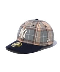 NEW ERA/ニューエラ LP 59FIFTY MLB Plaid タータンチェック ニューヨーク・ヤンキース キャップ 13750864(NVY-7)