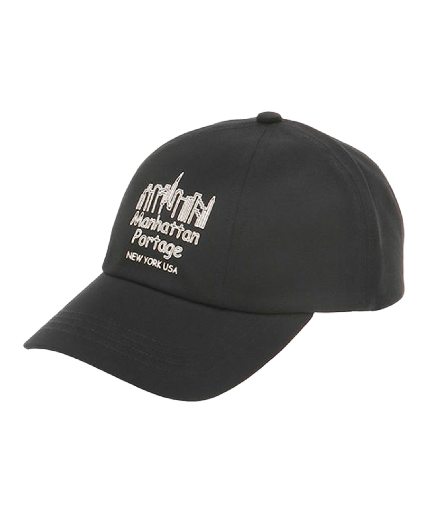 Manhattan Portage/マンハッタンポーテージ Panel Shift Print Cap キャップ 帽子 フリーサイズ MP211(BK/WT-FREE)