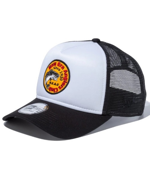 NEW ERA/ニューエラ キャップ 9FORTY A-Frame トラッカー Angler Club バスフィッシング ブラック ニューエラアウトドア 13516254(BKWT-FREE)