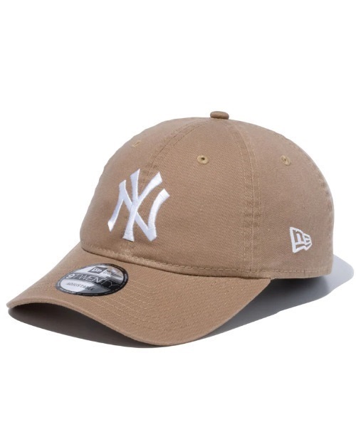 NEW ERA/ニューエラ キャップ 9TWENTY クロスストラップ ウォッシュドコットン ニューヨーク・ヤンキース 13562177(KHA-F)