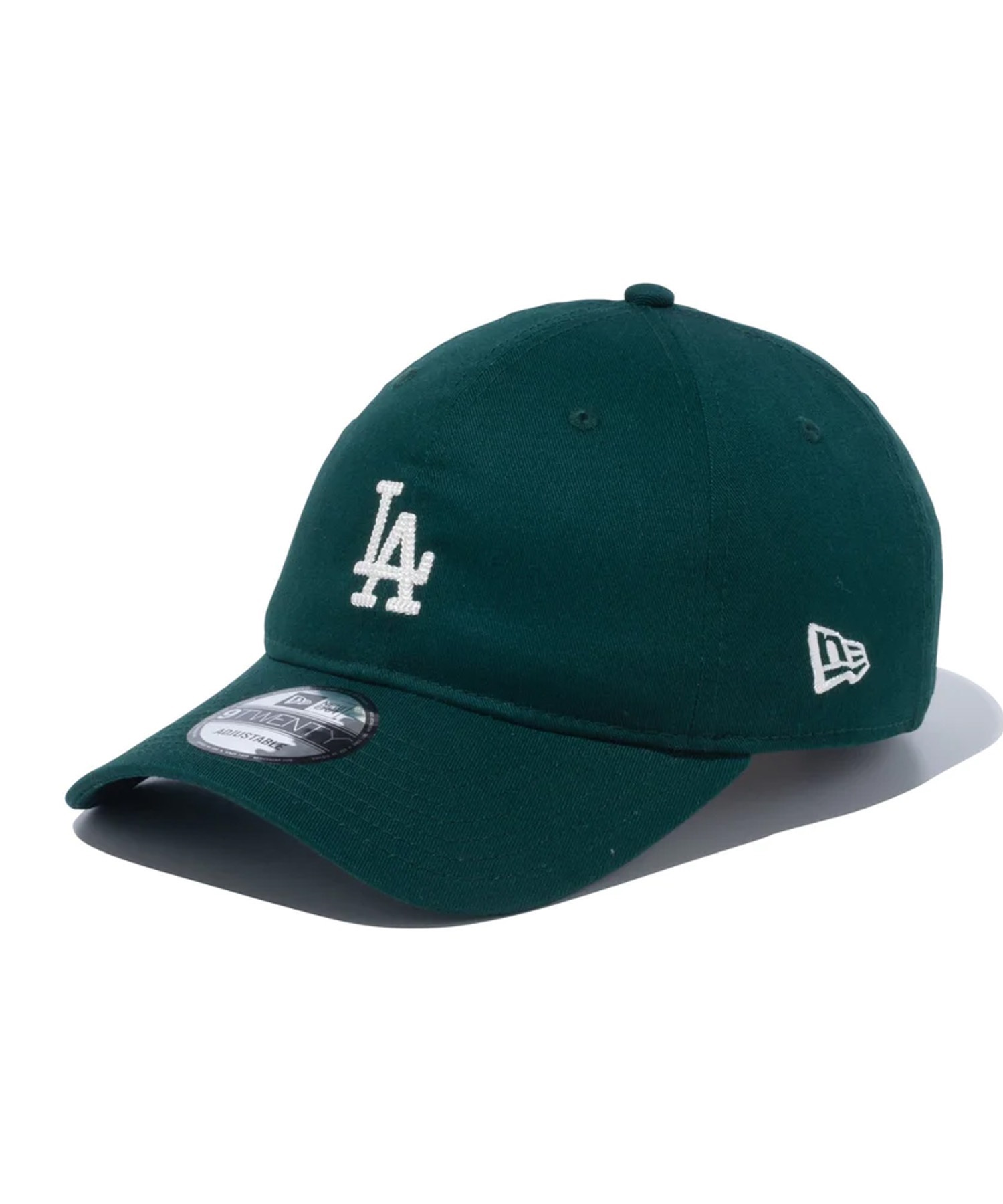 NEW ERA/ニューエラ 9TWENTY MLB Chain Stitch ロサンゼルス・ドジャース ダークグリーン キャップ 帽子  13751096(DGRN-ONESIZE)