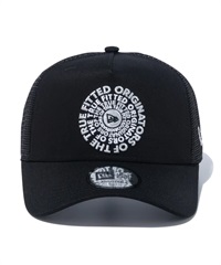 NEW ERA/ニューエラ 9FORTY A-Frame トラッカー Circle OOTTF ブラック キャップ 帽子 フリーサイズ メッシュ 14109741(BLK-FREE)
