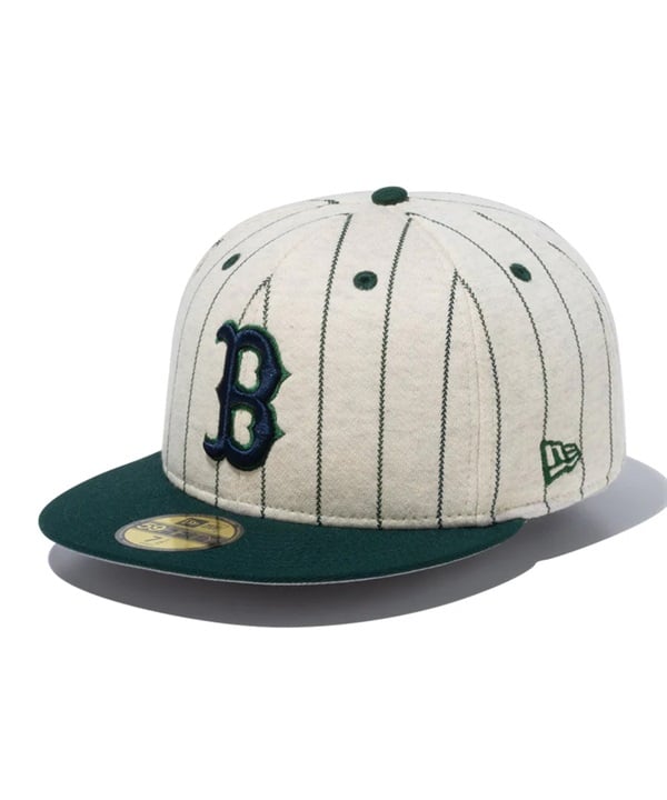 NEW ERA ニューエラ キャップ 帽子 59FIFTY MLB Oatmeal Heather ボストン・レッドソックス オートミール ダークグリーンバイザー 14109915