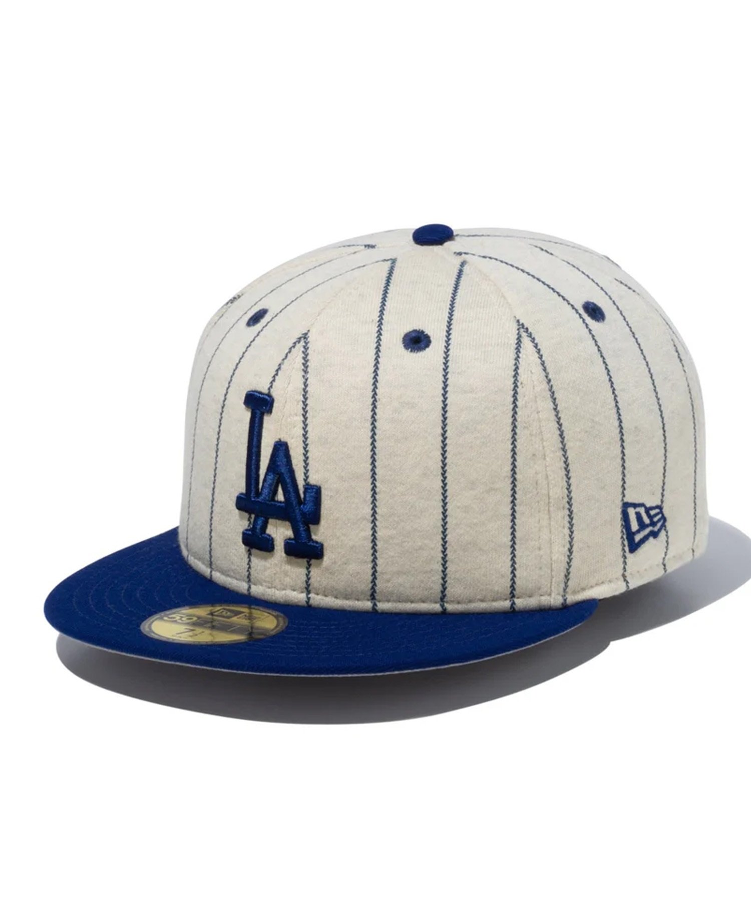 NEW ERA ニューエラ キャップ 帽子 59FIFTY MLB Oatmeal Heather ロサンゼルス・ドジャース オートミール ダークロイヤルバイザー 14109901(DROY-714)