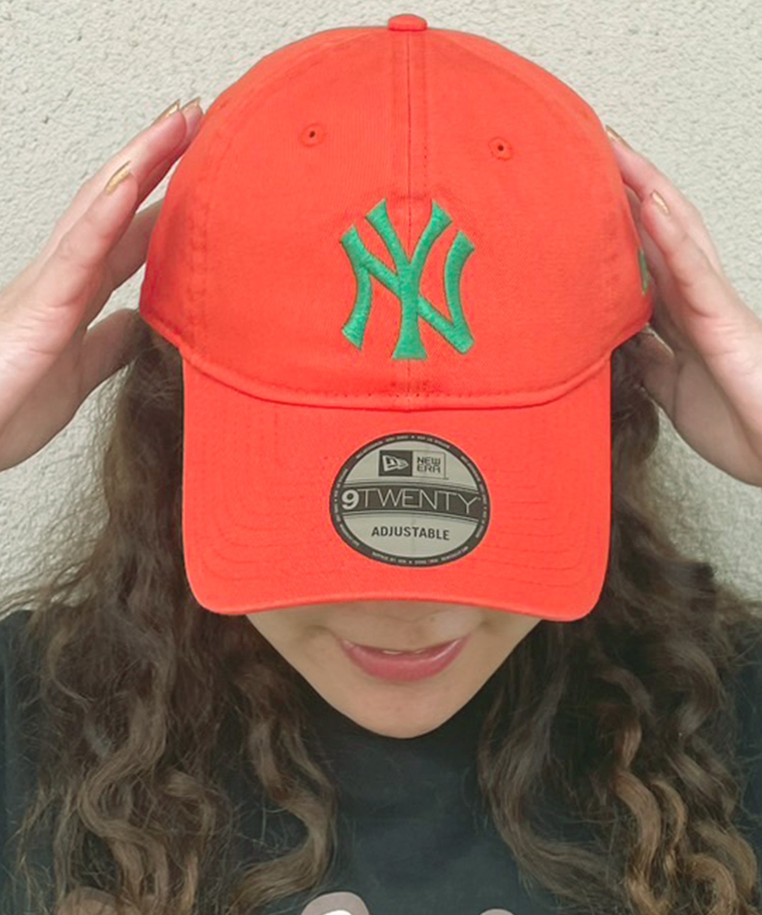 NEW ERA/ニューエラ 9TWENTY ニューヨーク・ヤンキース オレンジ×グリーン キャップ 帽子 14324553 ムラサキスポーツ限定(ORG-FREE)