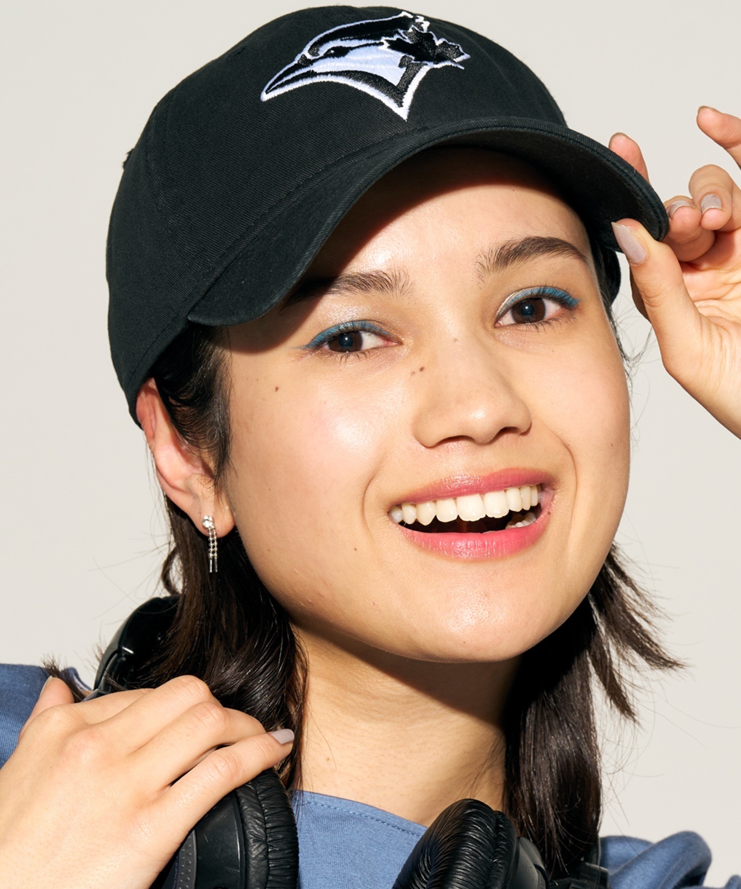 NEW ERA ニューエラ 9TWENTY トロント・ブルージェイズ ブラック×ホワイト キャップ 帽子 14329626 ムラサキスポーツ限定(BLK-FREE)