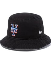 NEW ERA/ニューエラ バケット01 ニューヨーク・メッツ ブラック グレーアンダーバイザー 13059139 メンズ 帽子 ハット サファリ バケットハット JJ2 D28(BLKTM-SM)