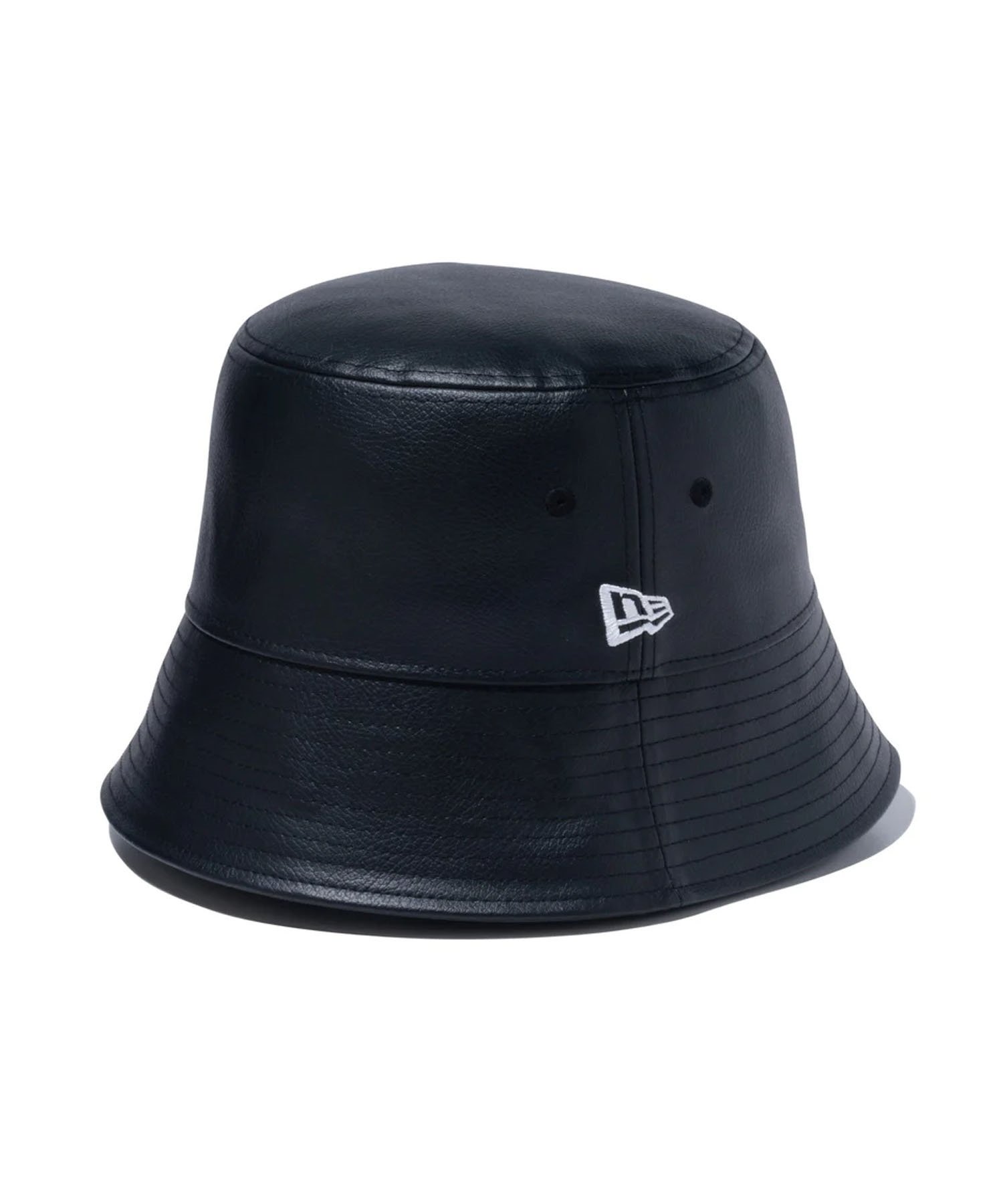 NEW ERA/ニューエラ ハット バケット01 Sailor Brim セーラーブリム Synthetic Leather シンセティックレザー バケットハット 13750919(BLK-SM)