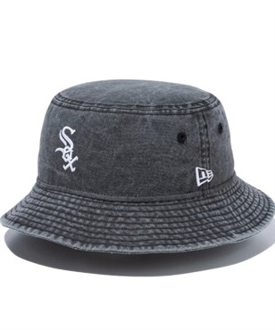 NEW ERA/ニューエラ ハット バケット01 シカゴ・ホワイトソックス アシッドウォッシュ ブラック MLB 13515830