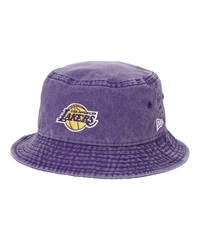 NEW ERA ニューエラ バケット01 NBA Bucket Hat Acid Wash ロサンゼルス・レイカーズ パープル ハット バケハ 帽子 14109588(PUR-SM)