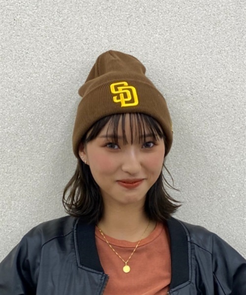 NEW ERA/ニューエラ ビーニー ダブルC.BASIC CUFF パドレスニット帽